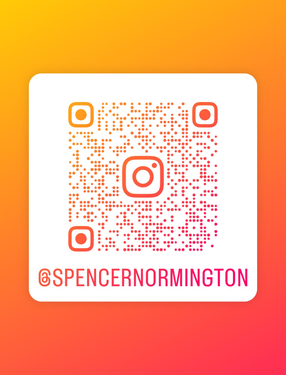 Instagram QR code for Spencer Normington
