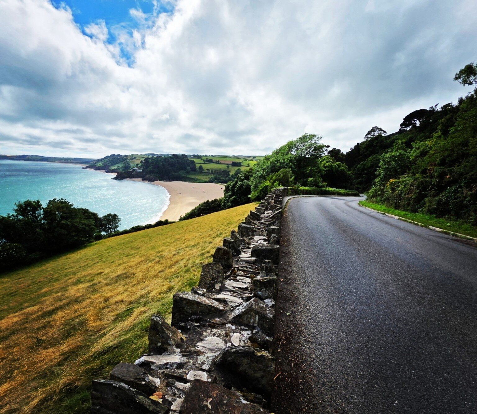 Coastal road, beach and countryside scouted in Devon and Cornwall
