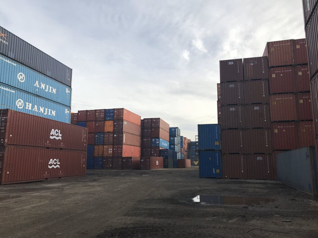 Industrial container location scouted in London