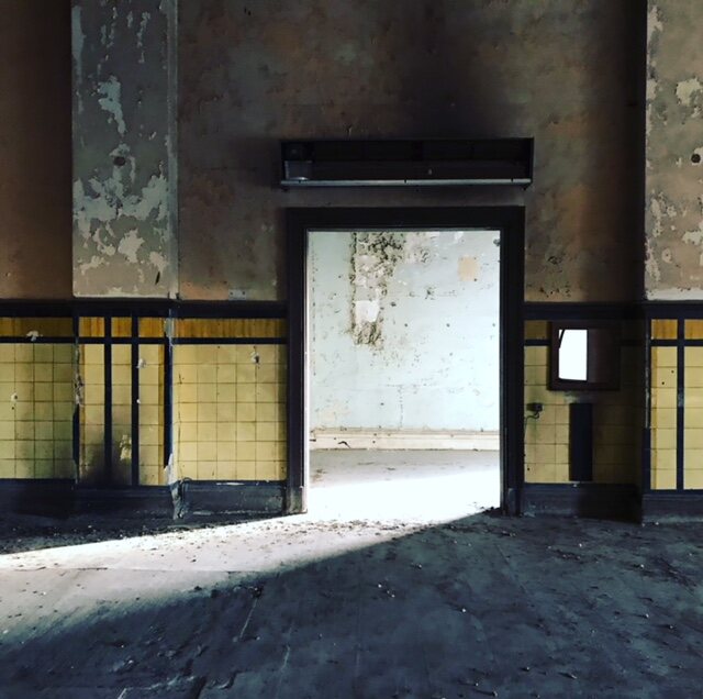 Period doorway and stairwell interior scouted at West Dean